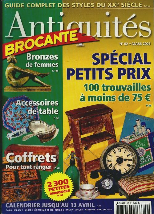 Livrenpoche : Antiquités Brocante n°62 : Spécial petits prix - Collectif - Livre