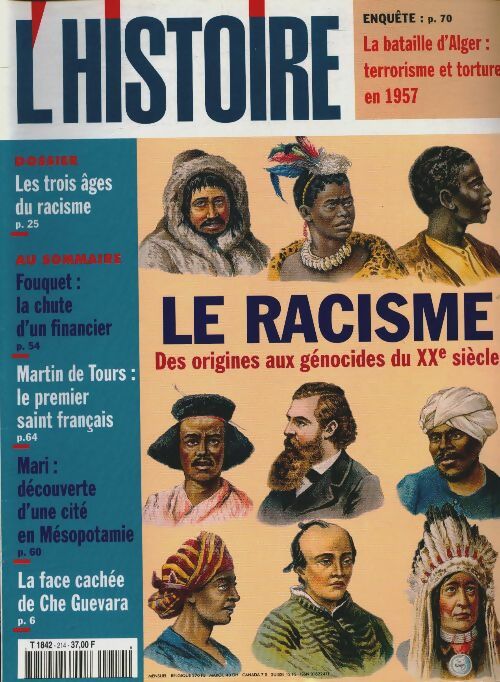 Livrenpoche : L'histoire n°214 : Le racisme, des origines aux génocides du XXè siècle - Collectif - Livre