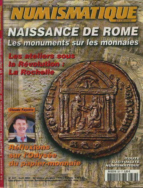 Livrenpoche : Numismatique et change n°337 : Les monuments sur les monnaies - Collectif - Livre