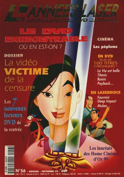 Livrenpoche : Les Années Laser  n°56 : Le DVD enregistrable - Collectif - Livre