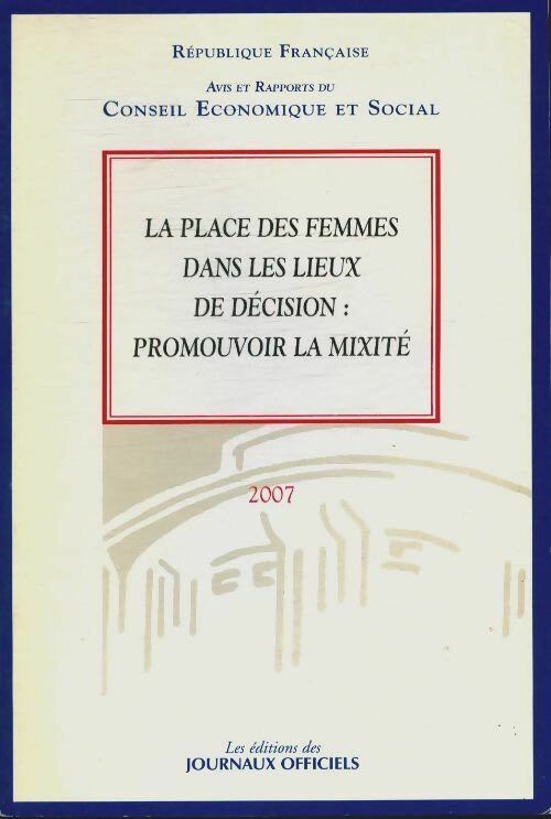 Livrenpoche : La place des femmes dans les lieux de décision - Collectif - Livre