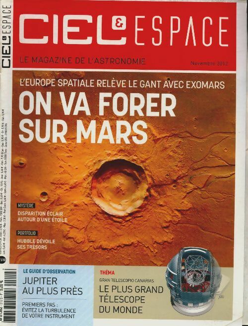 Livrenpoche : Ciel et espace n°510 : On va forer sur Mars - Collectif - Livre