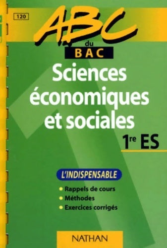 Livrenpoche : Abc du bac sciences économiques et sociales niveau première es - Roux-perinet - Livre