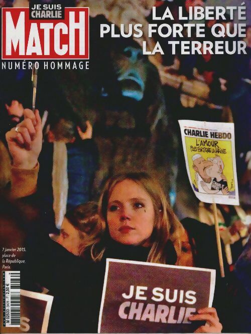 Livrenpoche : Paris Match n°3426 : La liberté plus forte que la terreur - Collectif - Livre