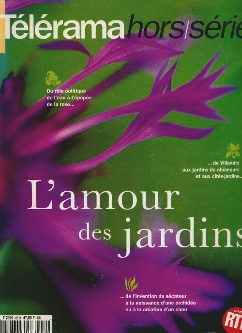 Livrenpoche : Telerama hors-série n°85 : L'amour des jardins - Collectif - Livre
