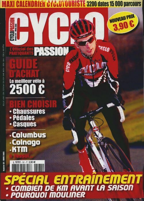 Cyclo passion n°181 : Spécial entraînement - Collectif -  Cyclo passion - Livre