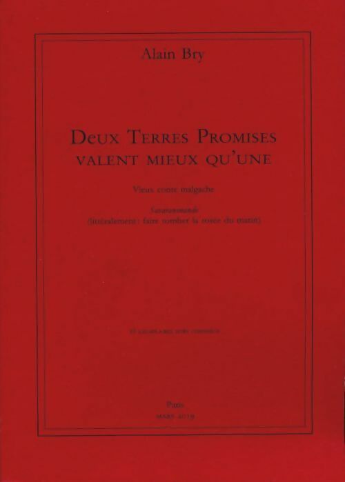 Livrenpoche : Deux terres promises valent mieux qu'une - Alain Bry - Livre