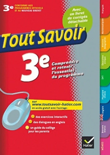 Livrenpoche : Toutes les matières 3e - Dominique Estève - Livre