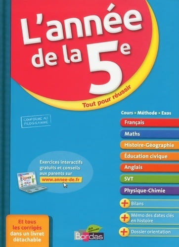 Livrenpoche : L'année de la 5e. Toutes les matières - Collectif - Livre