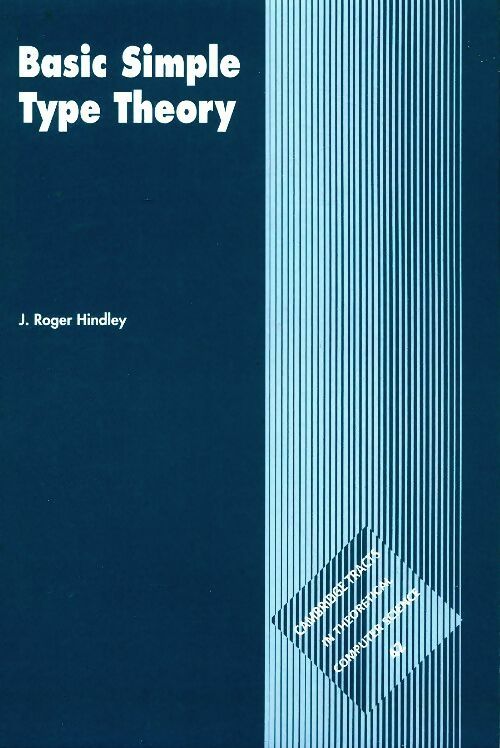 Livrenpoche : Basic simple type theory - J. Roger Hindley - Livre