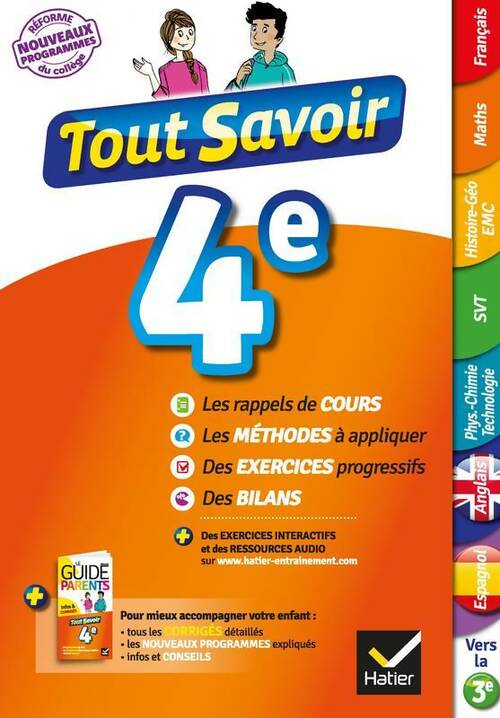 Livrenpoche : Tout savoir 4e - Christine Formond - Livre