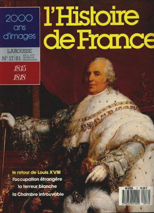 Livrenpoche : L'Histoire de France  n°17 : 1815-1818 - Collectif - Livre