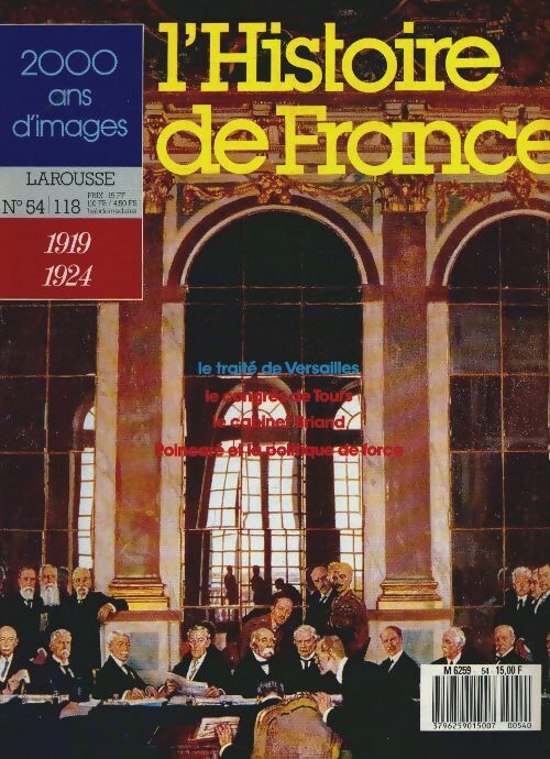 Livrenpoche : L'Histoire de France  n°54 : 1919-1924 - Collectif - Livre