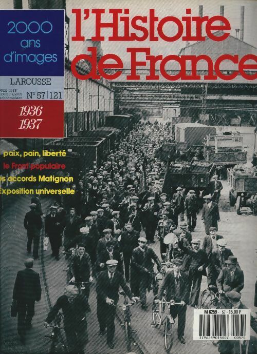 Livrenpoche : L'Histoire de France  n°57 : 1936-1937 - Collectif - Livre