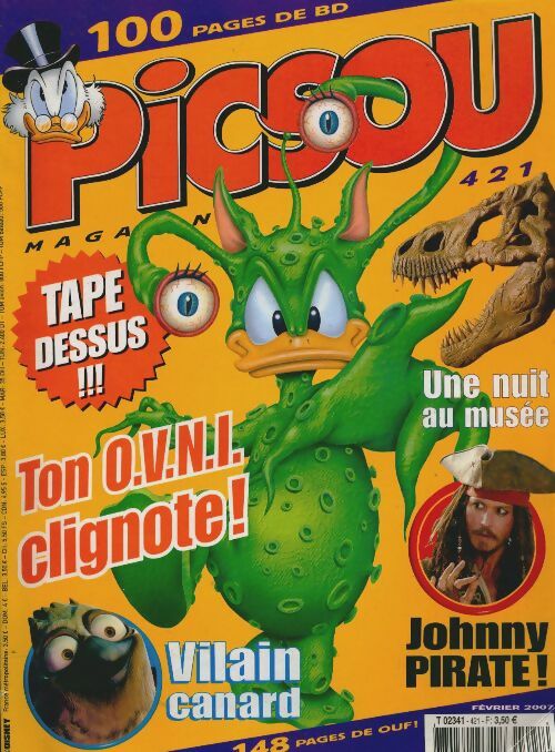 Livrenpoche : Picsou magazine n°421 : Une nuit au musée - Disney - Livre