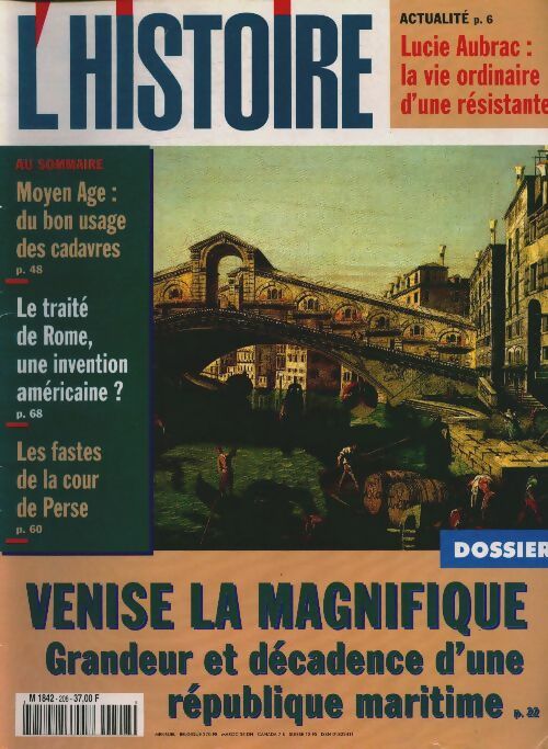 Livrenpoche : L'histoire n°208 : Venise la magnifique - Collectif - Livre