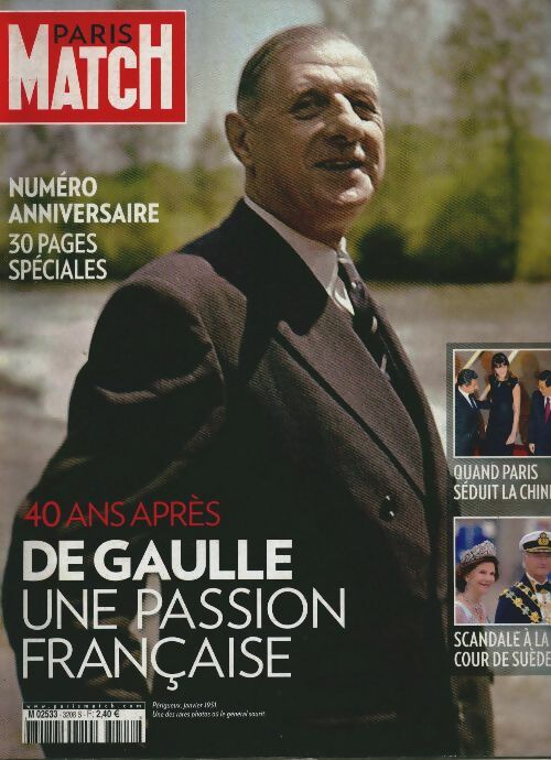 Livrenpoche : Paris Match n°3208 : De Gaulle une passion française - Collectif - Livre
