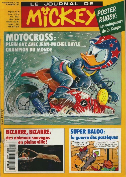 Livrenpoche : Le journal de Mickey n°2055 : Motocross - Collectif - Livre