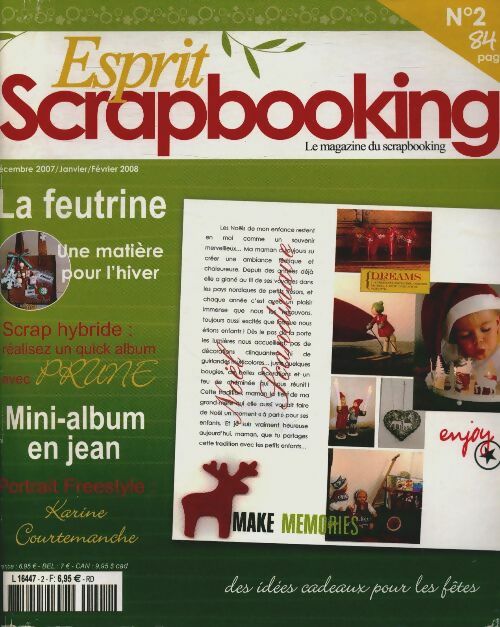 Livrenpoche : Esprit scrapbooking n°2 : Des idées cadeaux pour les fêtes - Collectif - Livre