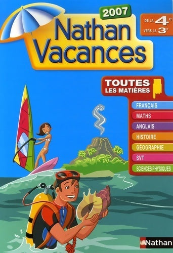 Livrenpoche : Nathan vacances de la 4e vers la 3e 2007 - Dominik Manns - Livre