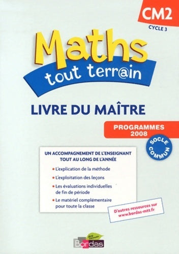 Livrenpoche : Math CM2. Livre du maître - Xavier Amouyal - Livre