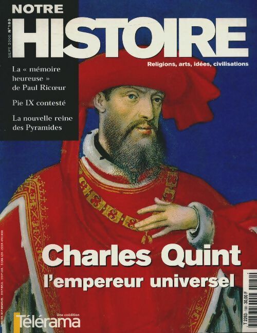 Livrenpoche : Notre histoire n°180 : Charles Quint - Collectif - Livre