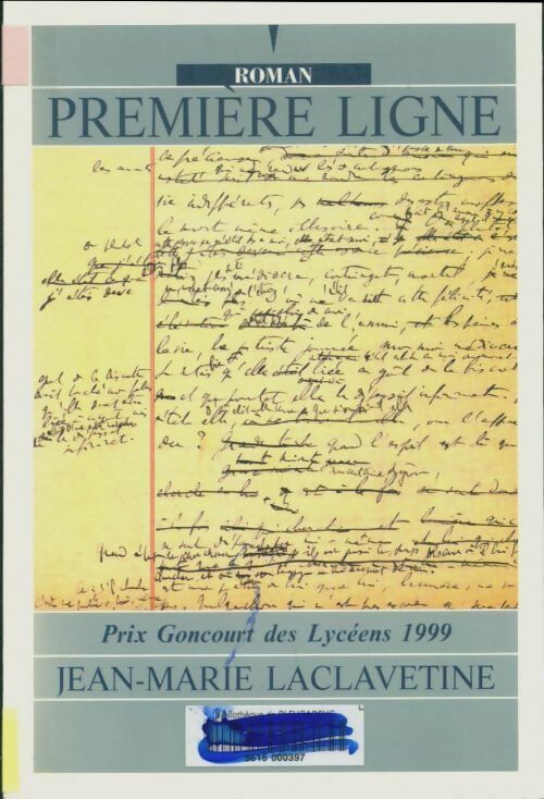 Livrenpoche : Première ligne - Jean-Marie Laclavetine - Livre