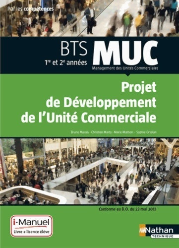 Livrenpoche : Muc - projet de développement de l'unité commerciale - Bruno Marais - Livre