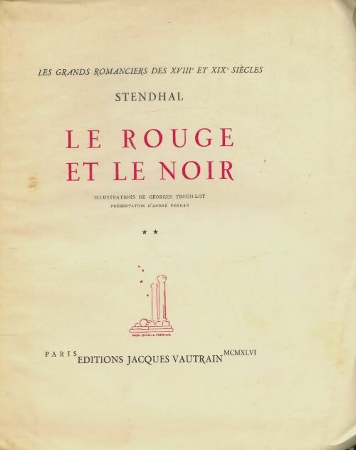 Livrenpoche : Le rouge et le noir Tome II - Stendhal - Livre