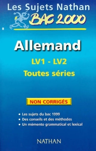Livrenpoche : Allemand Terminale ES non corrigés 1999-2000 - Matrand - Livre