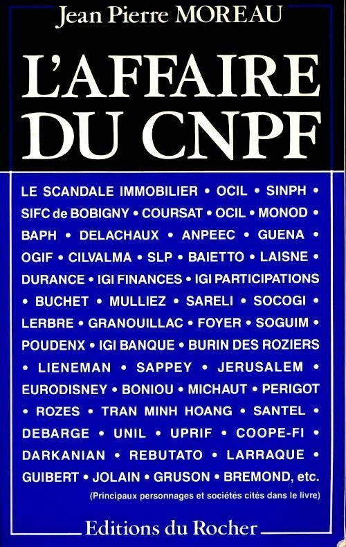 Livrenpoche : L'affaire du cnpf - J-P Moreau - Livre