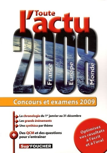 Livrenpoche : Toute l'actu 2008 : Concours et examens 2009 - Pierre Savary - Livre