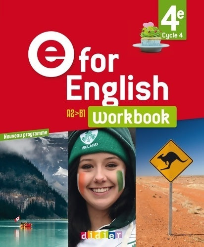 Livrenpoche : E for english 4e (éd. 2017) - workbook -version papier - Karine Letellier - Livre