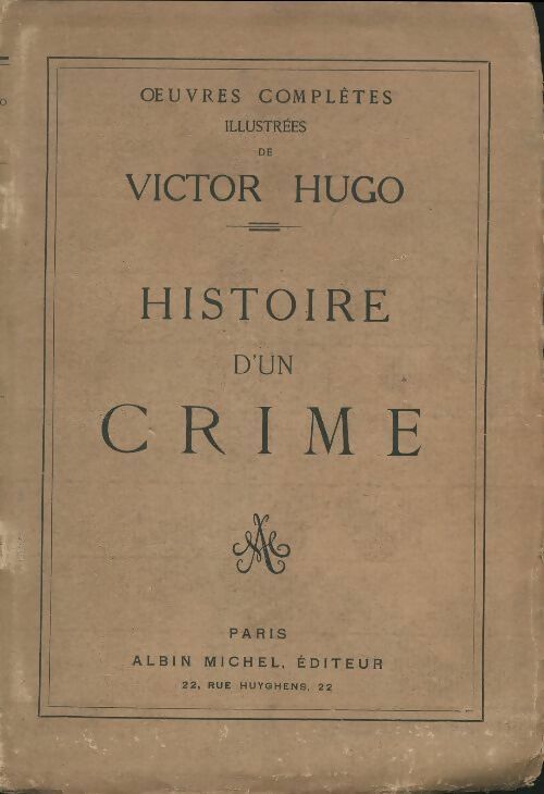 Livrenpoche : Histoire d'un crime - Victor Hugo - Livre