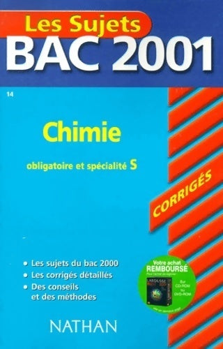 Livrenpoche : Bac 2001 : Chimie terminale s - Michel Faye - Livre