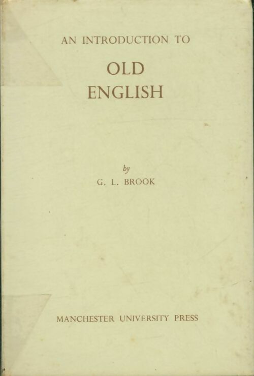 Livrenpoche : An introduction to old english - G.L Brook - Livre
