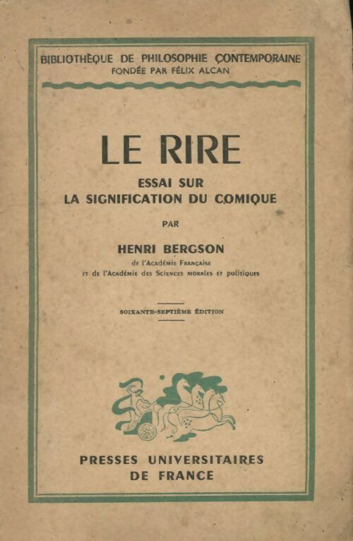 Livrenpoche : Le rire - Henri Bergson - Livre