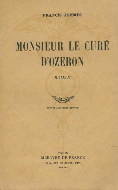 Livrenpoche : Monsieur le curé d'Ozéron - Francis Jammes - Livre