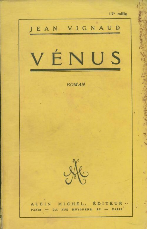 Livrenpoche : Vénus - Jean Vignaud - Livre