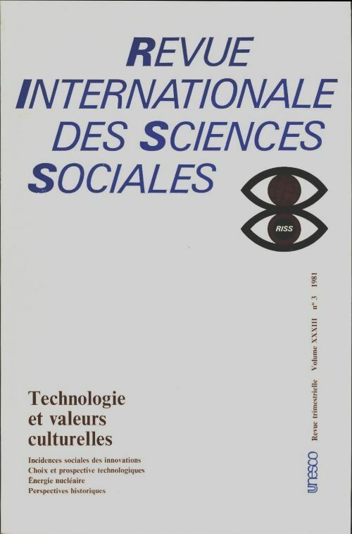 Livrenpoche : Revue internationale des sciences sociales Volume XXXIII n°3 - Collectif - Livre