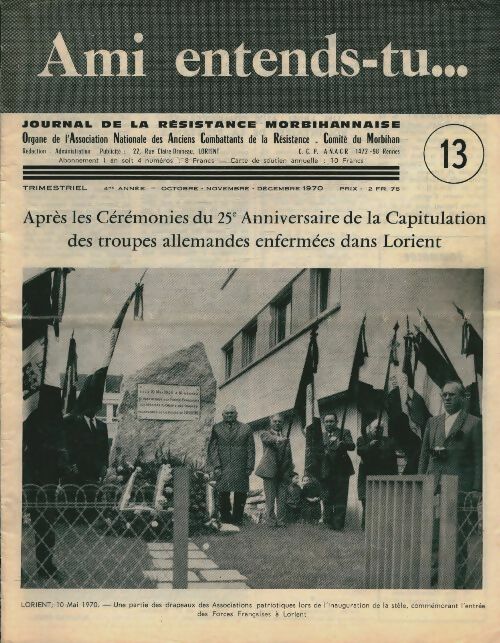 Livrenpoche : Ami entends-tu... n°13  - Collectif - Livre