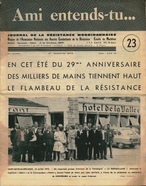 Livrenpoche : Ami entends-tu... n°23  - Collectif - Livre