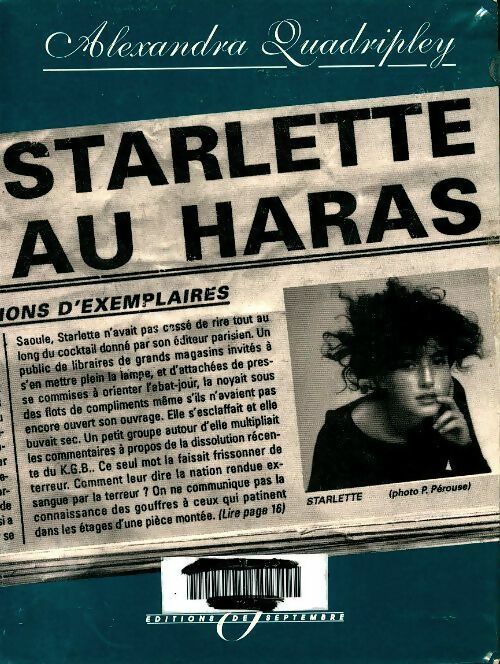 Livrenpoche : Starlette au haras - Alexandra Quadripley - Livre