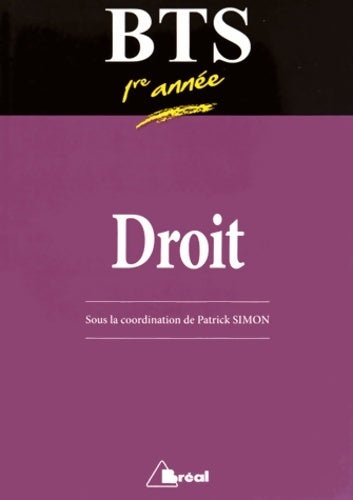 Livrenpoche : Manuel de BTS droit 1re année - Patrick Simon - Livre