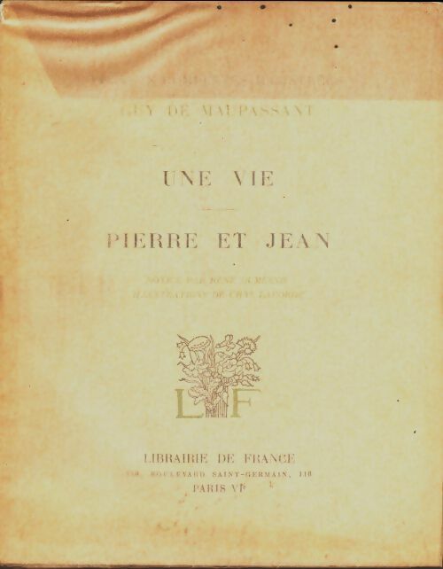 Livrenpoche : Pierre et Jean / Une vie - Guy De Maupassant - Livre