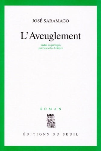 Livrenpoche : L'aveuglement - José Saramago - Livre