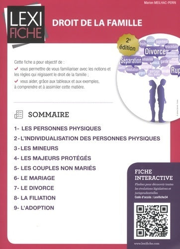 Livrenpoche : Droit de la famille - Marion Meilhac-perri - Livre
