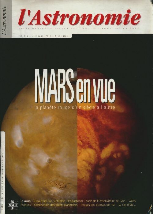 Livrenpoche : L'Astronomie n°117 : Mars en vue - Collectif - Livre