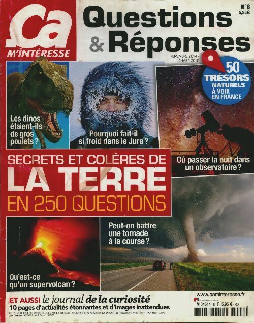 Livrenpoche : Ca m'intéresse Hors-Série Questions et réponses n°8 : Secrets et colères de la Terre - Collectif - Livre
