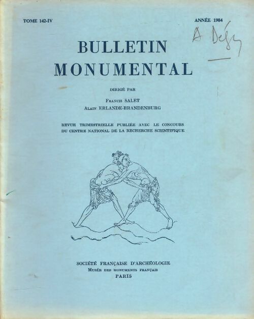 Livrenpoche : Bulletin monumental Tome 142-IV - Collectif - Livre